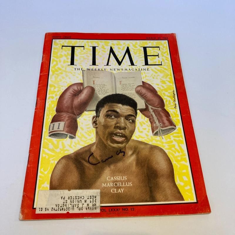 Muhammad Ali "Cassius Clay" Signed 1963 Time Magazine JSA Graded 10 GEM MINT - 2