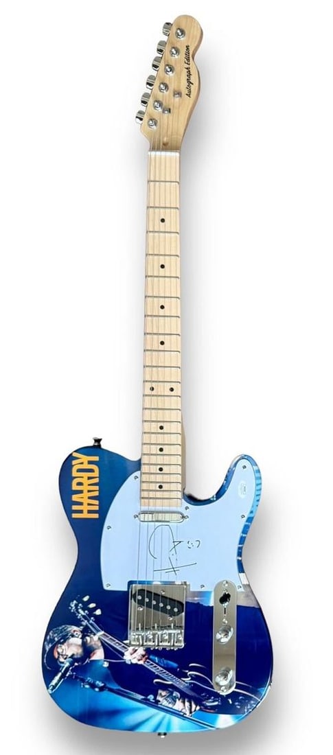 Hardy Signed Guitar Custom 1/1 Graphics JSA COA Michael Hardy One Beer - 3