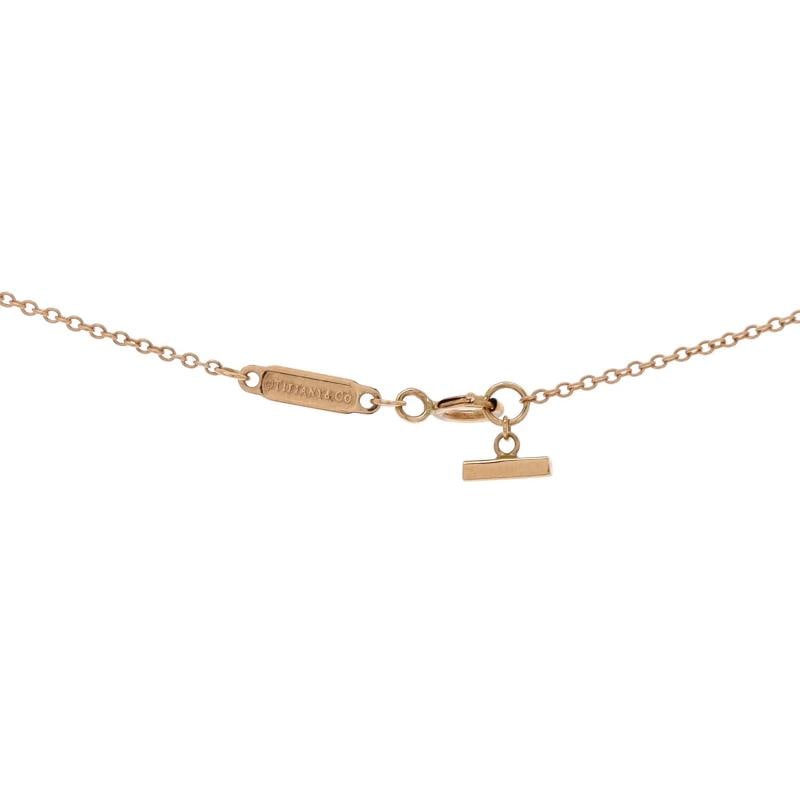 Tiffany & Co. T Smile Pendant Necklace 18K Rose Gold with Diamonds Large - 4