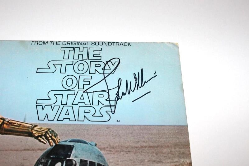 JOHN WILLIAMS SIGNED STORY STAR WARS MOVIE SOUNDTRACK RECORD ALBUM BECKETT COA - 3