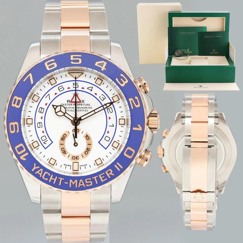 MINT 2022 Rolex Yacht-Master II 116681 Steel Everose Gold Mercedes Hands Watch: Condition: Pre-owned - Excellent,Brand: Rolex,Department: Men,Type: Wristwatch,Country of Origin: Switzerland