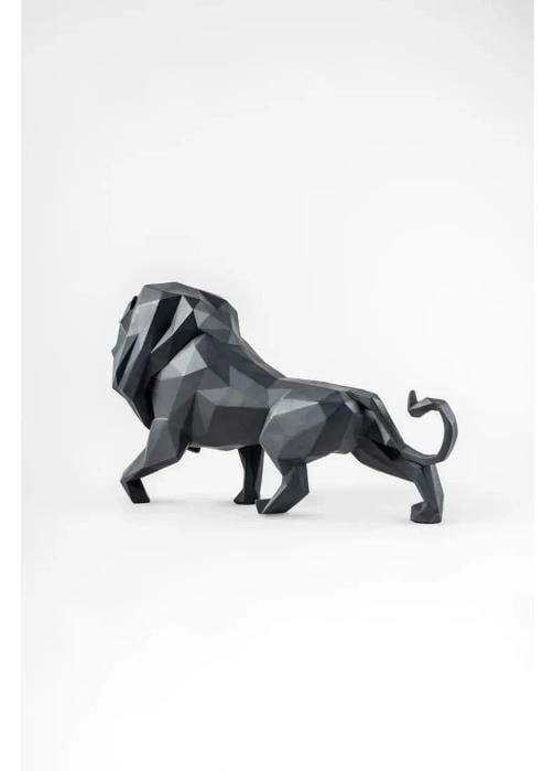 LladrÃƒÂ² Lion Sculpture Matte Black Limited Ref. 01009746 - Official - 3