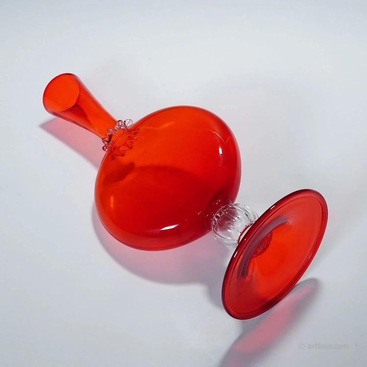 Vetro Soffiato Glass Vase by Vittorio Zecchin for Venini Murano ca. 1950 - 7