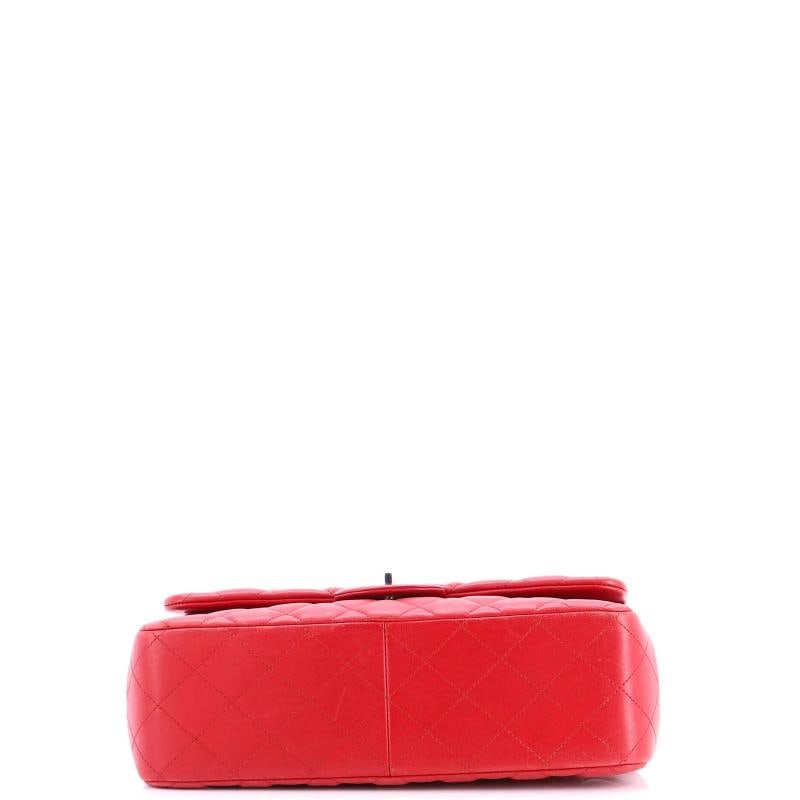Chanel Classic Double Flap Bag Quilted Lambskin Jumbo - 4