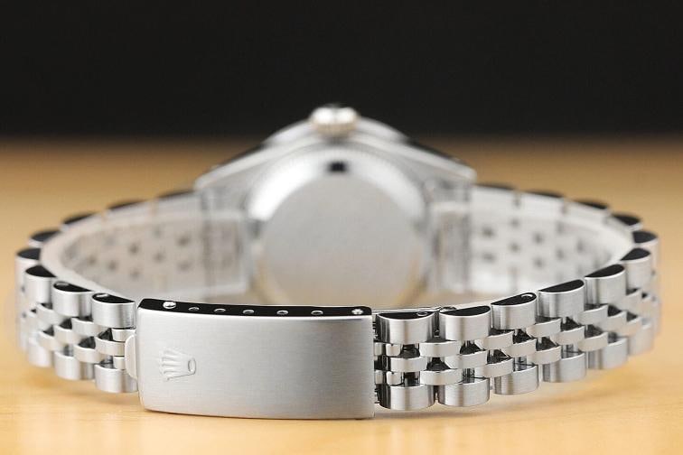 ROLEX LADIES DATEJUST QUICKSET 18K WHITE GOLD DIAMOND STEEL SILVER DIAL WATCH - 6