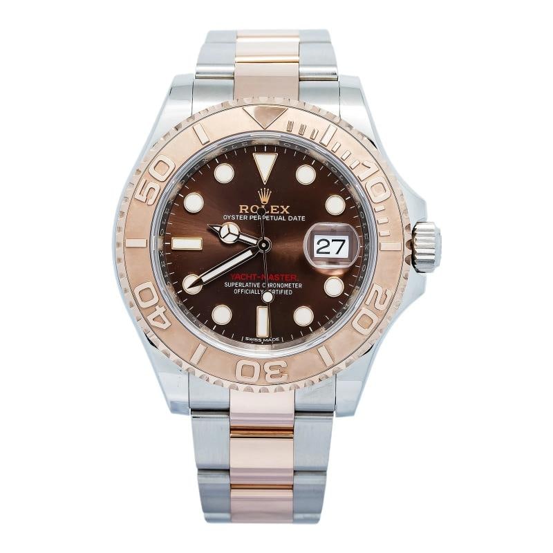 Rolex Yacht-Master 116621 2017 Card Chocolate Dial RG Two Tone Auto Watch 40mm: Condition: Pre-owned - Good: This item has been gently used but is in good condition. It might have a few signs of wear, like light scratches or tarnishing. ,Brand: Rolex,Type: Wristwatch,Department: