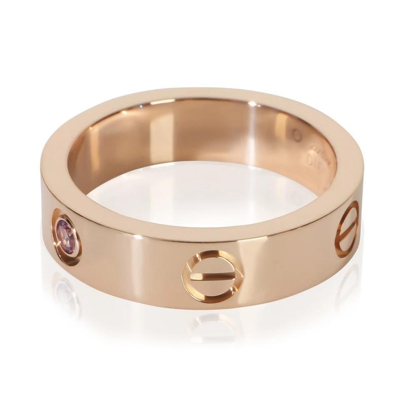 Cartier Rose Gold Sapphire Love Ring - 2