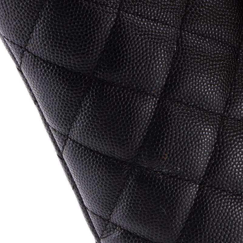 Chanel Classic Flap Clutch Quilted Caviar - 6