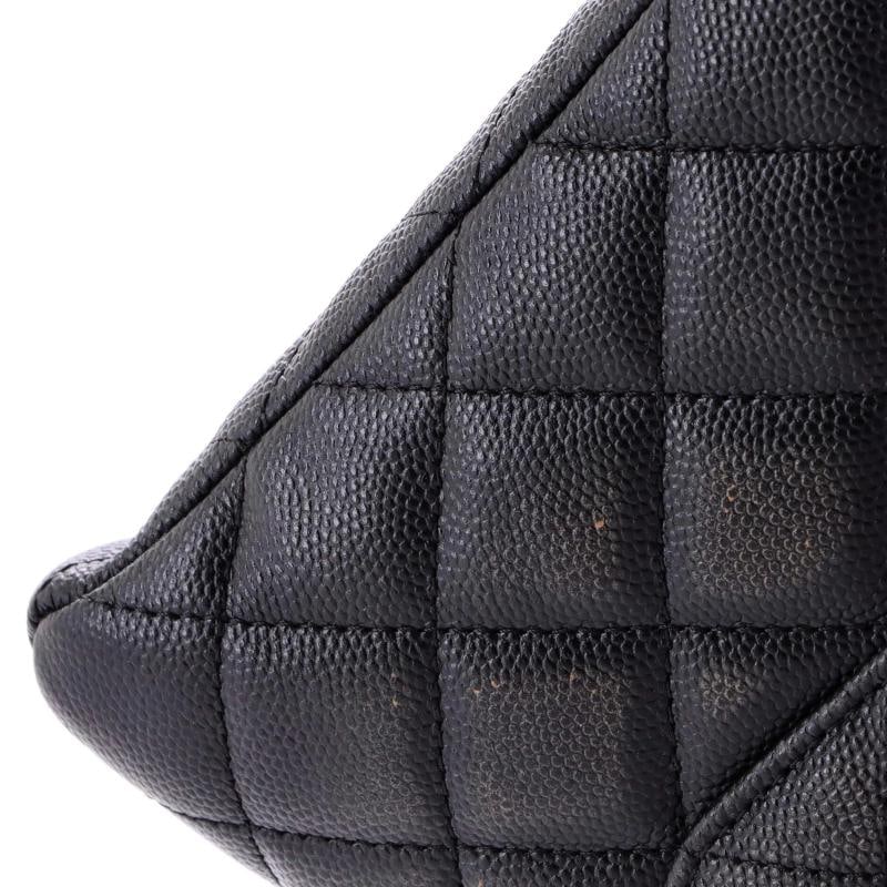 Chanel Classic Flap Clutch Quilted Caviar - 7