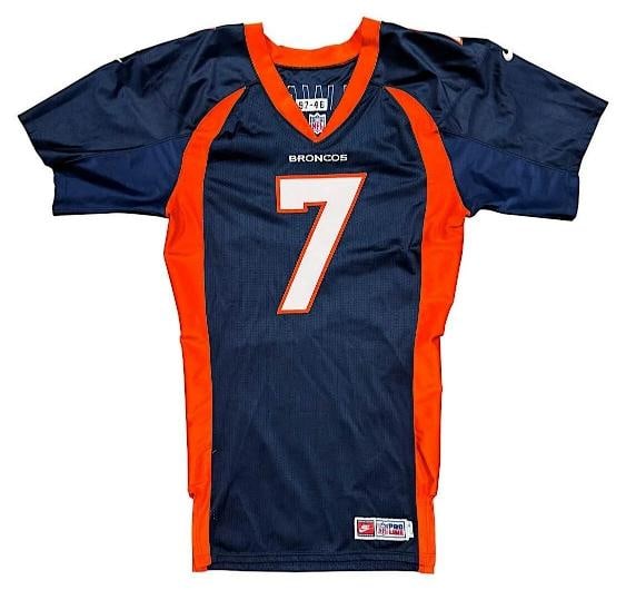 John Elway Signed 1997 Denver Broncos Nike Pro Cut Game Jersey JSA COA - 2