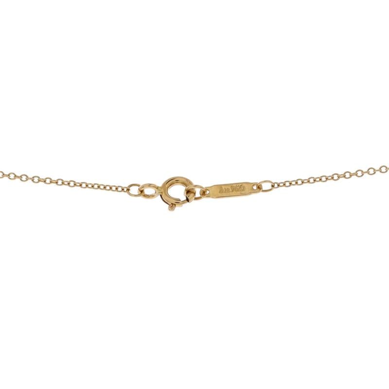 Tiffany & Co. Schlumberger Lynn Pendant Necklace 18K Yellow Gold and Platinum - 4