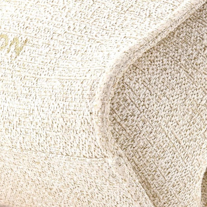 Chanel Deauville Tote Raffia with Glitter Detail Small - 6