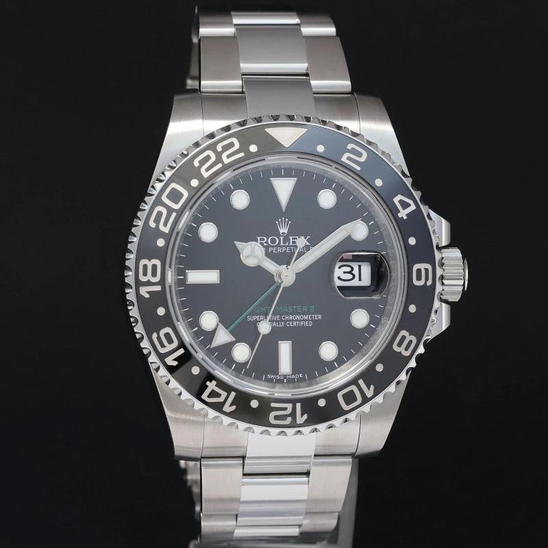 2018 MINT PAPERS Rolex GMT Master II 116710LN Steel Ceramic Black 40mm Watch Box - 3