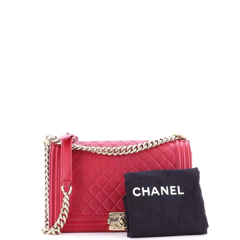 Chanel Boy Flap Bag Quilted Lambskin New Medium - 2