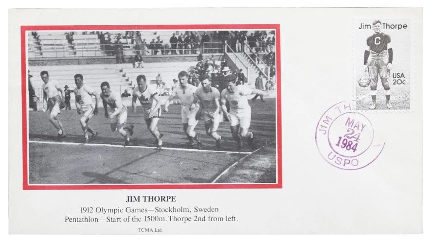 Jim Thorpe Signed 8.5x11 1950 Community Athletic Dinner Program JSA & PSA LOAs - 5