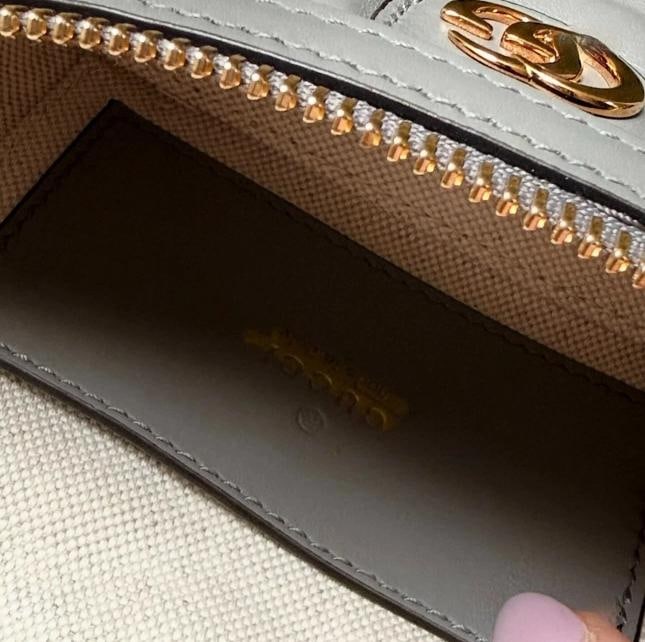 Gucci GG Marmont Mini Top Handle Shoulder Bag in Grey - 12
