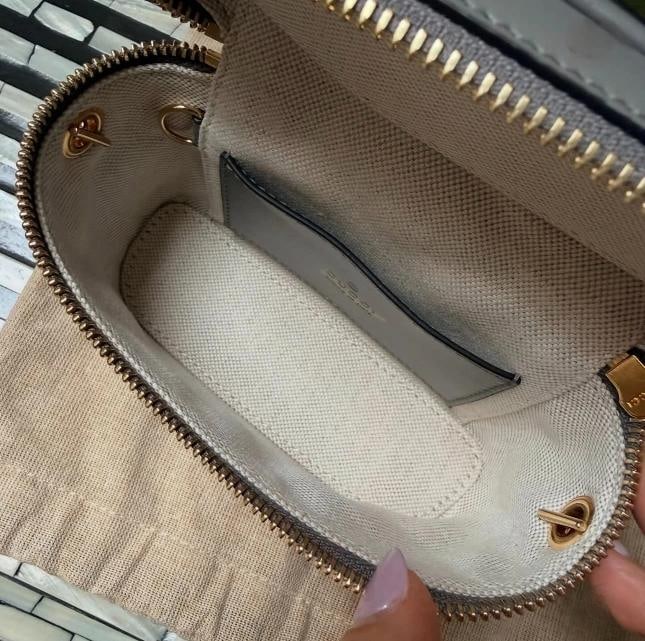 Gucci GG Marmont Mini Top Handle Shoulder Bag in Grey - 9