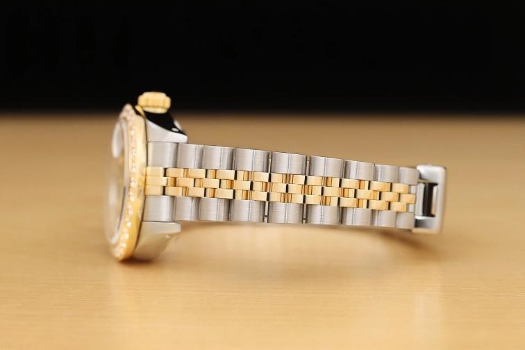 LADIES ROLEX DATEJUST 1.13 CT DIAMOND TWO-TONE 18K GOLD SS QUICKSET WATCH - 5