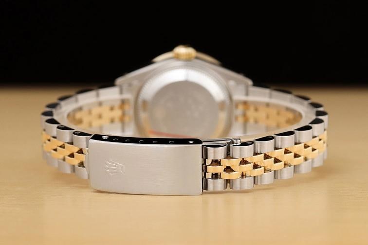 LADIES ROLEX DATEJUST 1.13 CT DIAMOND TWO-TONE 18K GOLD SS QUICKSET WATCH - 6