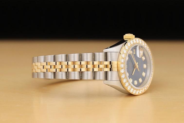 LADIES ROLEX DATEJUST 1.13 CT DIAMOND TWO-TONE 18K GOLD SS QUICKSET WATCH - 7