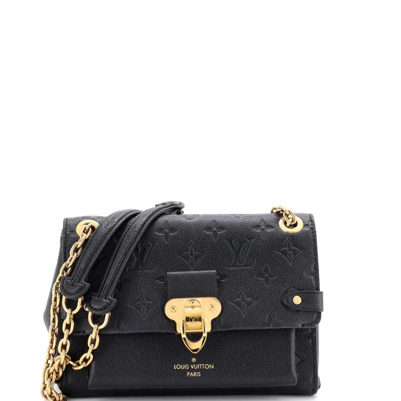 Louis Vuitton Vavin Handbag Monogram Empreinte Leather BB: Measurements: Handle Drop 13", Height 6", Width 8", Depth 3", Strap Drop 7" . Condition: Pre-owned - Excellent,Brand: Louis Vuitton,Exterior Material: Leather,Style: Cross Body Bags,Exterior Color: