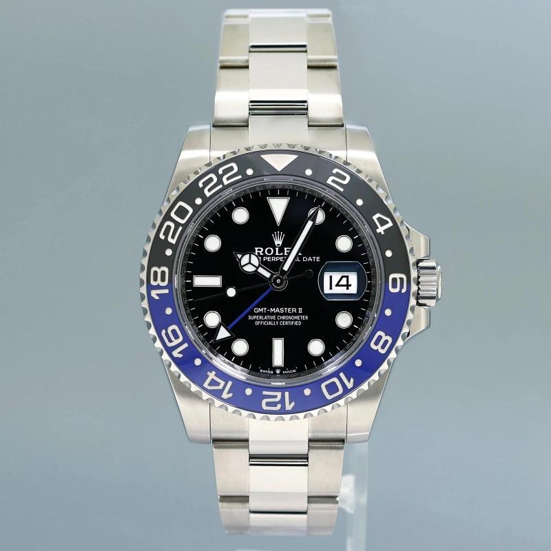 2022 NEW PAPERS Rolex 126710BLNR GMT Master II Batman Black Blue Oyster Ceramic - 2