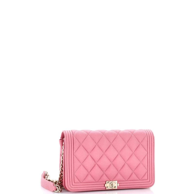 Chanel Boy Wallet on Chain Quilted Caviar - 2