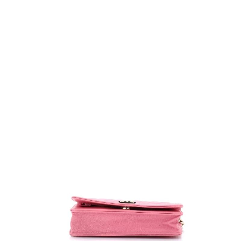 Chanel Boy Wallet on Chain Quilted Caviar - 4