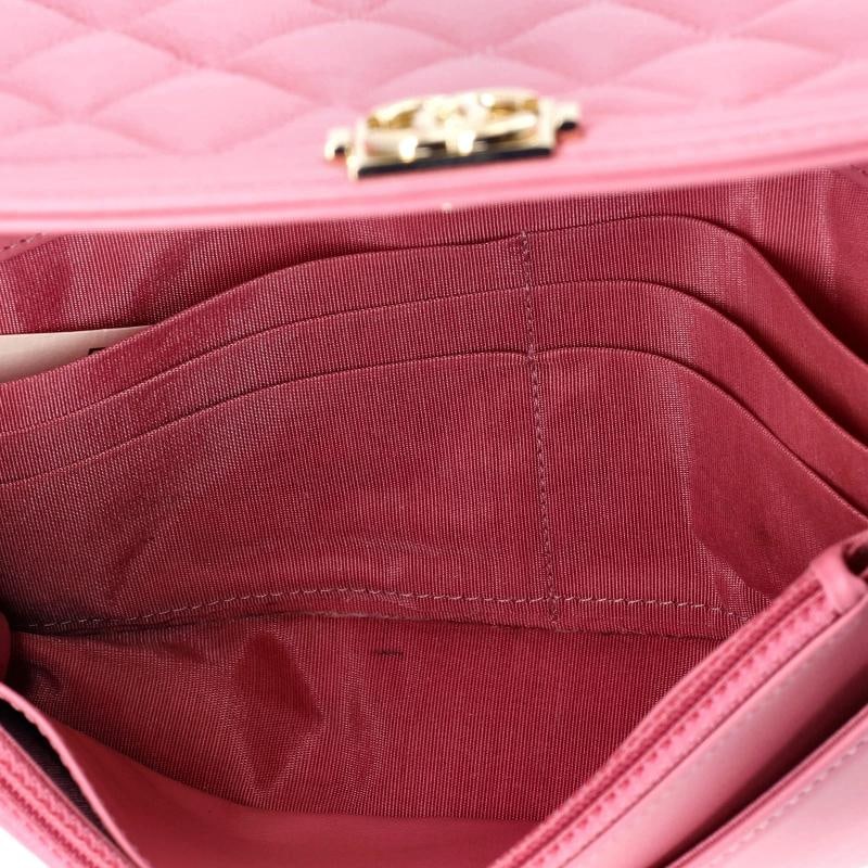 Chanel Boy Wallet on Chain Quilted Caviar - 5