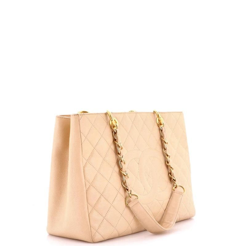 Chanel Grand Shopping Tote Quilted Caviar - 2