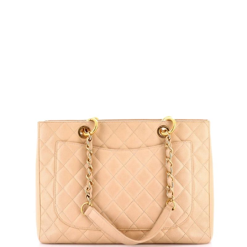 Chanel Grand Shopping Tote Quilted Caviar - 3
