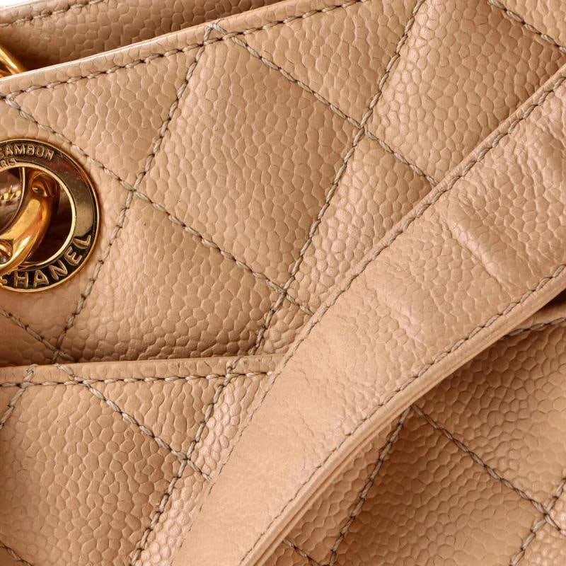 Chanel Grand Shopping Tote Quilted Caviar - 7