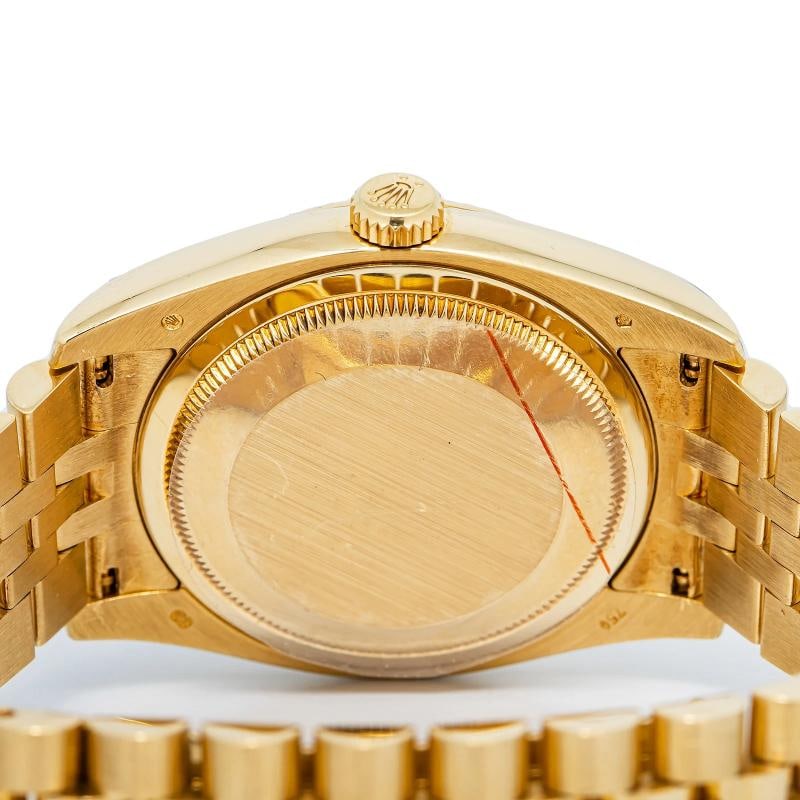 Rolex Datejust 116238 2014 Card Jubilee 18k YG Champagne DiamondDial Unisex 36MM - 5