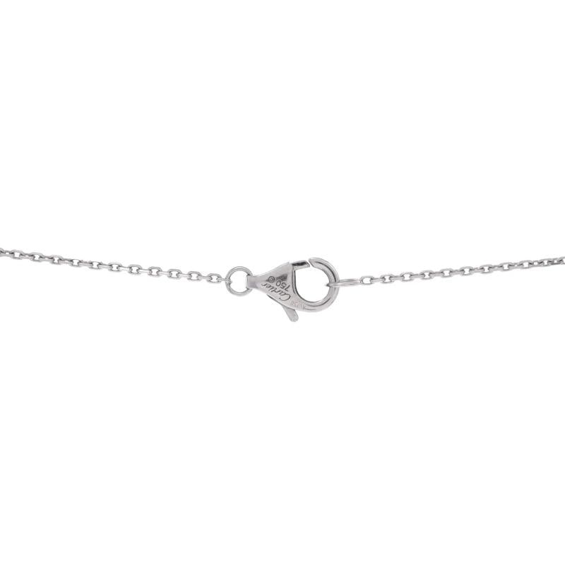 Cartier Trinity Pendant Necklace 18K White Gold with Diamonds and Ceramic Small - 3