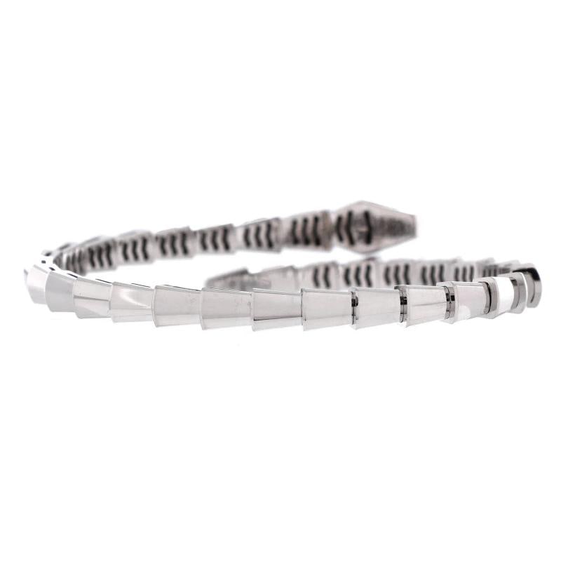 Bvlgari Serpenti Viper Bracelet 18K White Gold with Diamonds Small - 3
