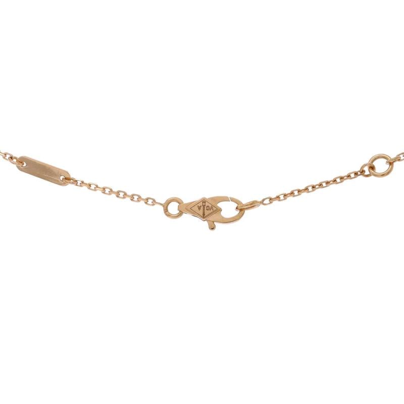 Van Cleef & Arpels Frivole Pendant Necklace 18K Rose Gold with Pave Diamonds - 3