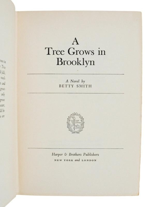A Tree Grows in Brooklyn ~ BETTY SMITH ~ First Edition ~ 1st Printing ~ 1943 - 6