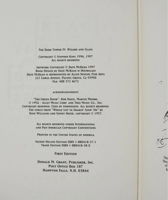 The Dark Tower IV: Wizard and Glass ~ STEPHEN KING Signed Limited First Edition - 11