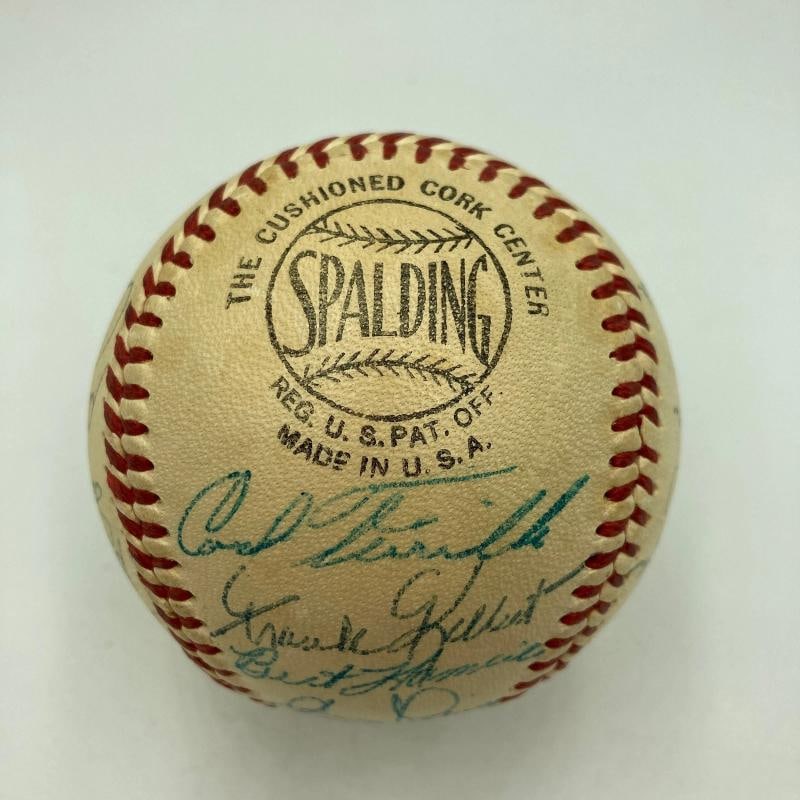 1955 Brooklyn Dodgers W.S. Champs Team Signed Baseball Jackie Robinson PSA DNA - 6