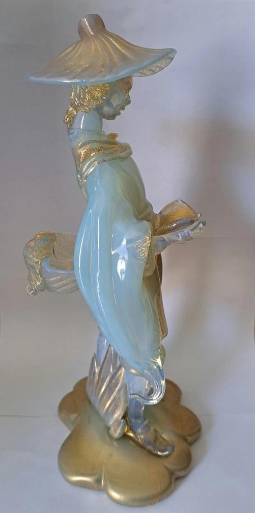 Ermanno Nason Signed Murano Art Glass Sculpture~(13" H x 6" W x 5.625" D) - 3