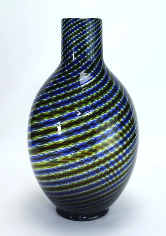 Barovier & Toso Signed Murano Art Glass Vase~(12.4"Hx 7.1"W) - 3