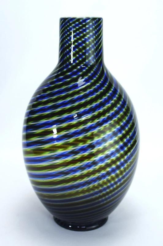 Barovier & Toso Signed Murano Art Glass Vase~(12.4"Hx 7.1"W) - 4