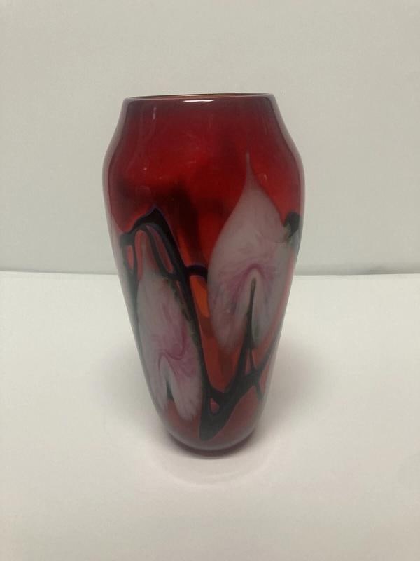 John Lotton Signed Vintage Art Glass Vase~(11"x5") - 2