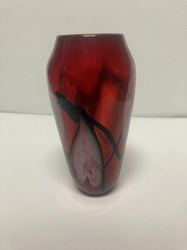 John Lotton Signed Vintage Art Glass Vase~(11"x5") - 3