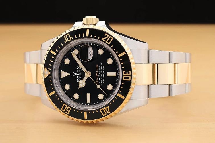 2019 CARD ROLEX SEA-DWELLER 126603 43MM BLACK 18K GOLD STEEL TWO TONE WATCH - 2