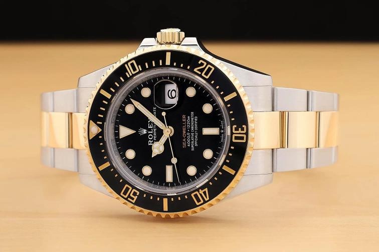 2019 CARD ROLEX SEA-DWELLER 126603 43MM BLACK 18K GOLD STEEL TWO TONE WATCH - 3