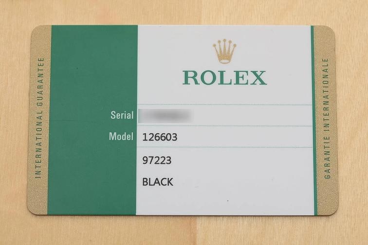 2019 CARD ROLEX SEA-DWELLER 126603 43MM BLACK 18K GOLD STEEL TWO TONE WATCH - 6