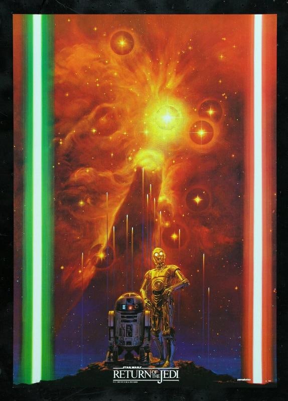 RETURN OF THE JEDI STARFALL YAMAKATSU MOVIE POSTER STAR WARS~(20" x 28"): Original/Reproduction: Original,Object Type: Poster,Industry: Movies,Country of Origin: United States
