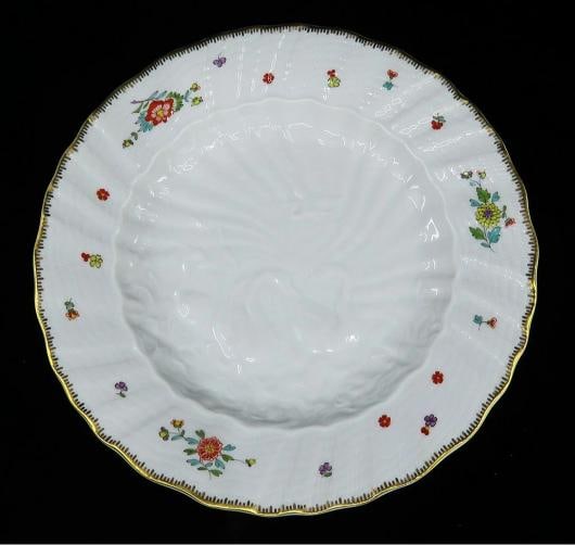 6 Meissen Porcelain Swan Service Indian FLower Branch Salad/Dessert Plates 8" - 2