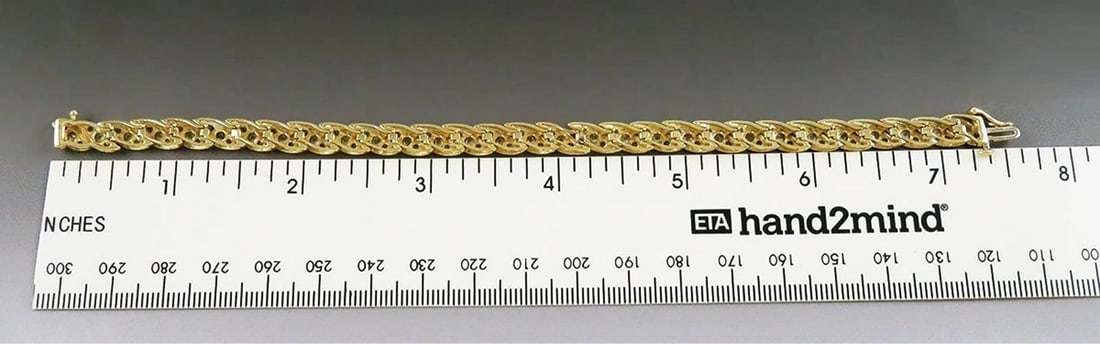 Stunning 14k Yellow Gold ~2.7ct Diamond Bracelet - 3